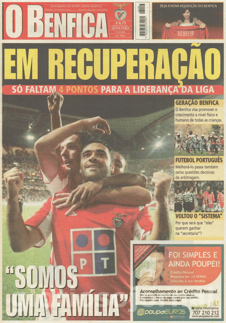 jornal o benfica 3206 2005-10-07